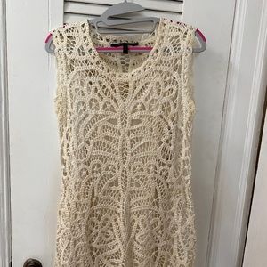 BCBG white mini dress
